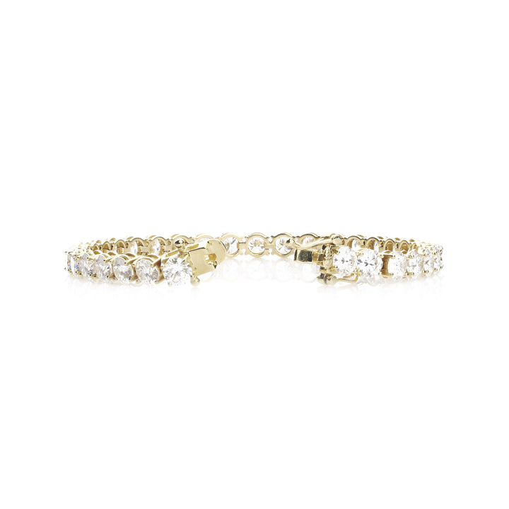 Lab-Grown Diamond Tennis Bracelet in 14K Yellow Gold