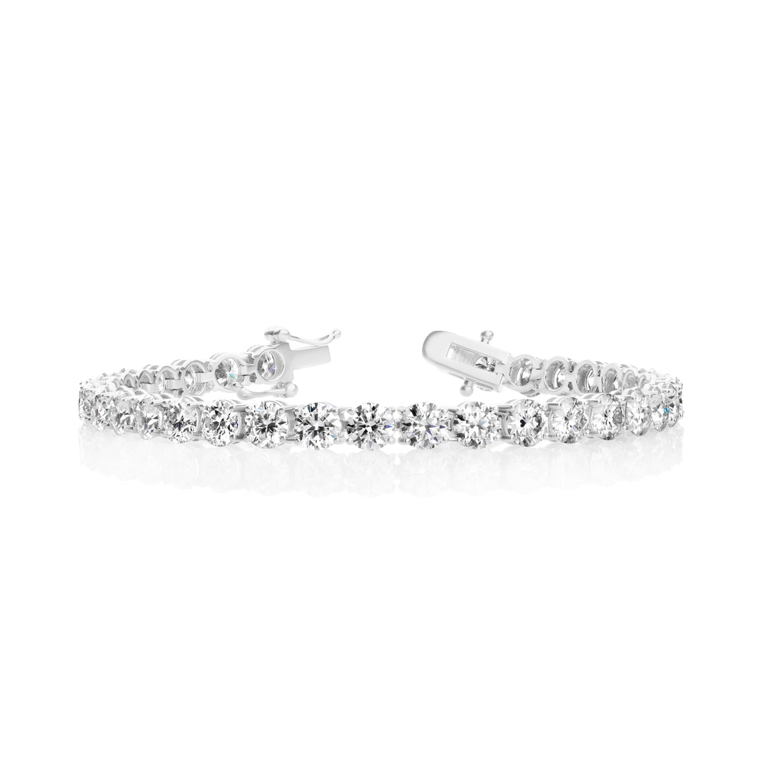 Lab-Grown Diamond Tennis Bracelet in 925 Sterling Silver