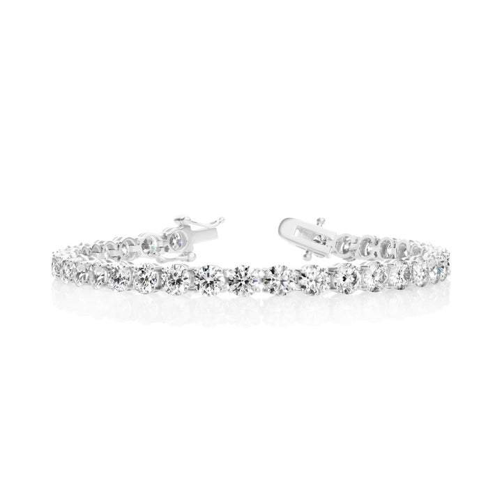 Lab-Grown Diamond Tennis Bracelet in 14K White Gold