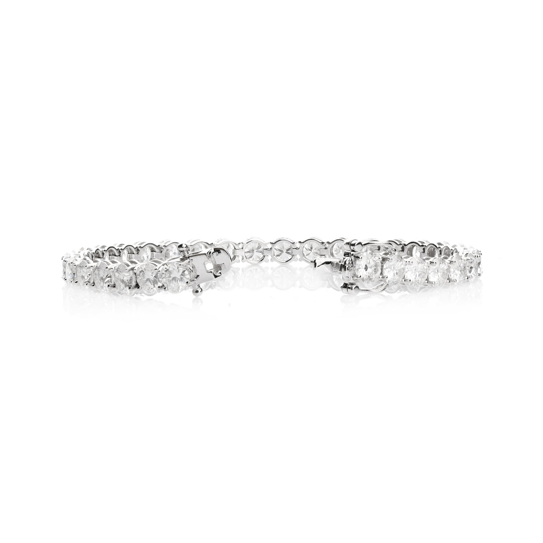 Lab-Grown Diamond Tennis Bracelet in 925 Sterling Silver