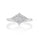 0.39 Cts White Diamond Ring in 14K White Gold