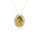 11.93 Cts Sillimanite and White Diamond Pendant in 14K Yellow Gold