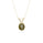 5.18 Cts Sillimanite and White Diamond Pendant in 14K Yellow Gold