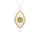 5.62 Cts Sillimanite and White Diamond Pendant in 14K Yellow Gold