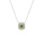 0.33 Cts Green Diamond and Yellow Diamond Necklace in 18K Two Tone