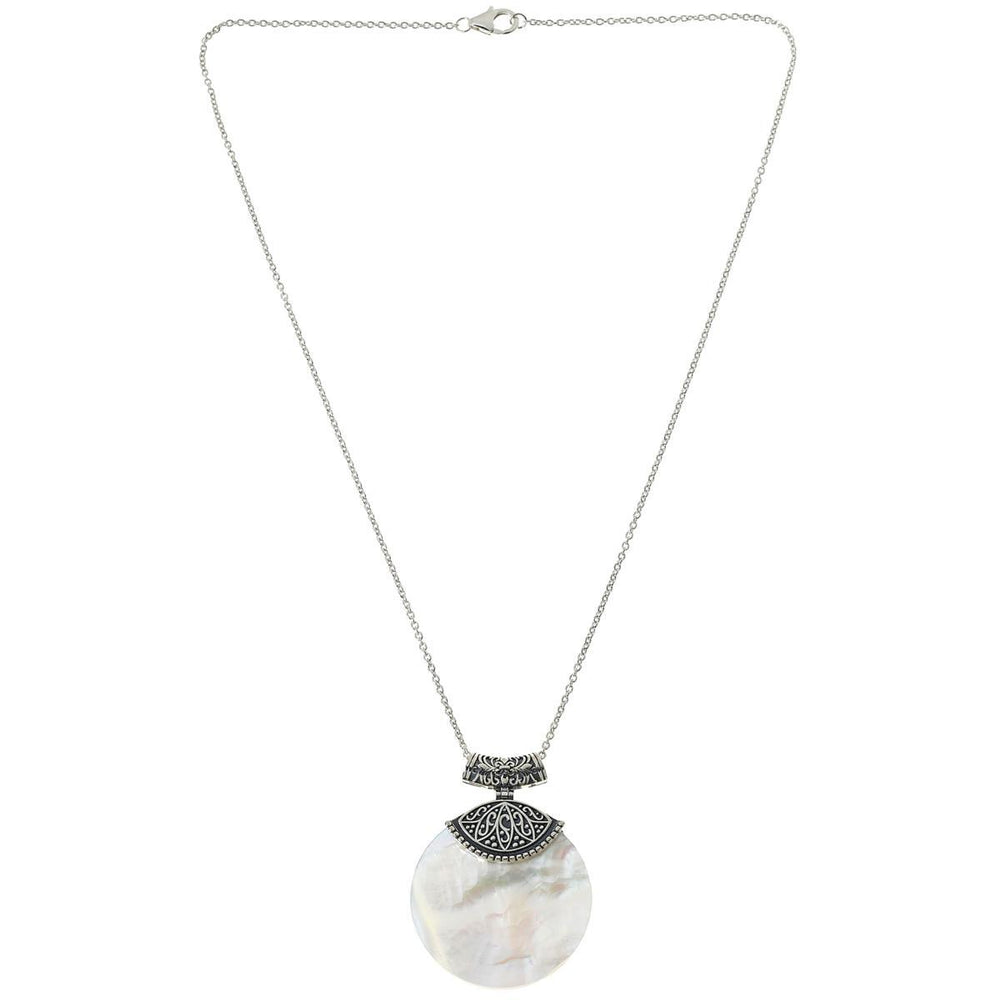 23.26 Cts Mother of Pearl Pendant in 925