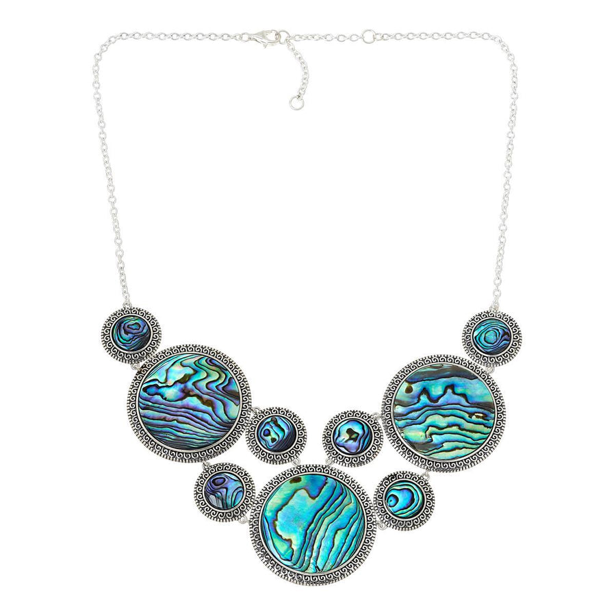 64.26 Cts Abalone Necklace in 925