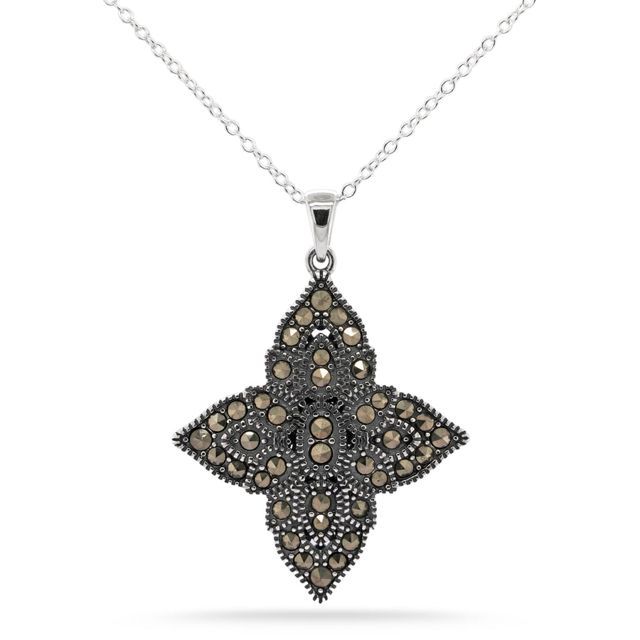 1.26 Cts Marcasite Pendant in 925
