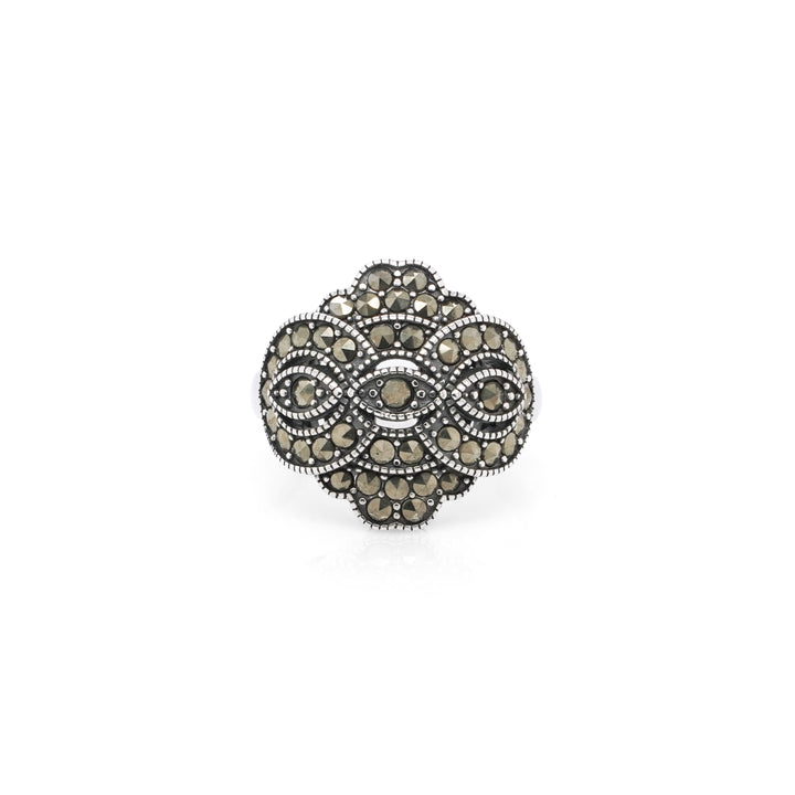 1.34 Cts Marcasite Ring in 925