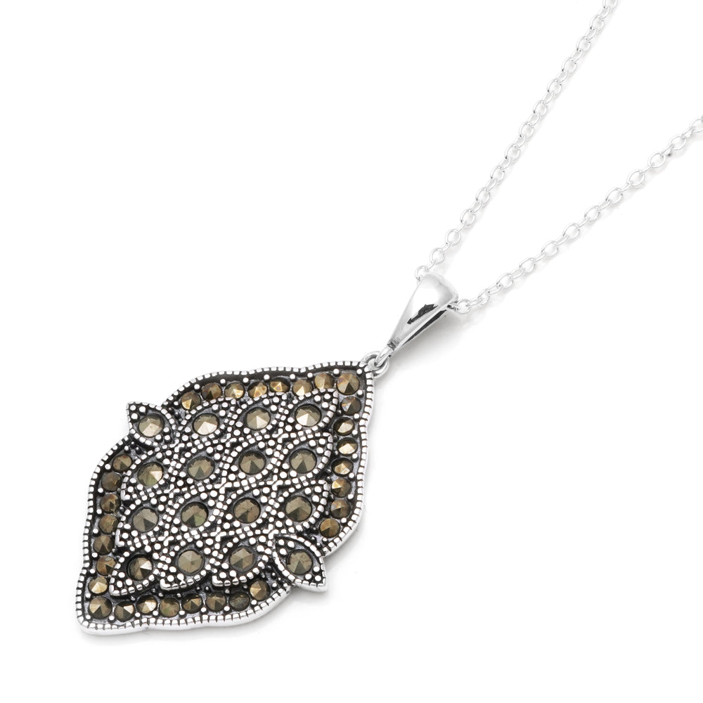 1.37 Cts Marcasite Pendant in 925
