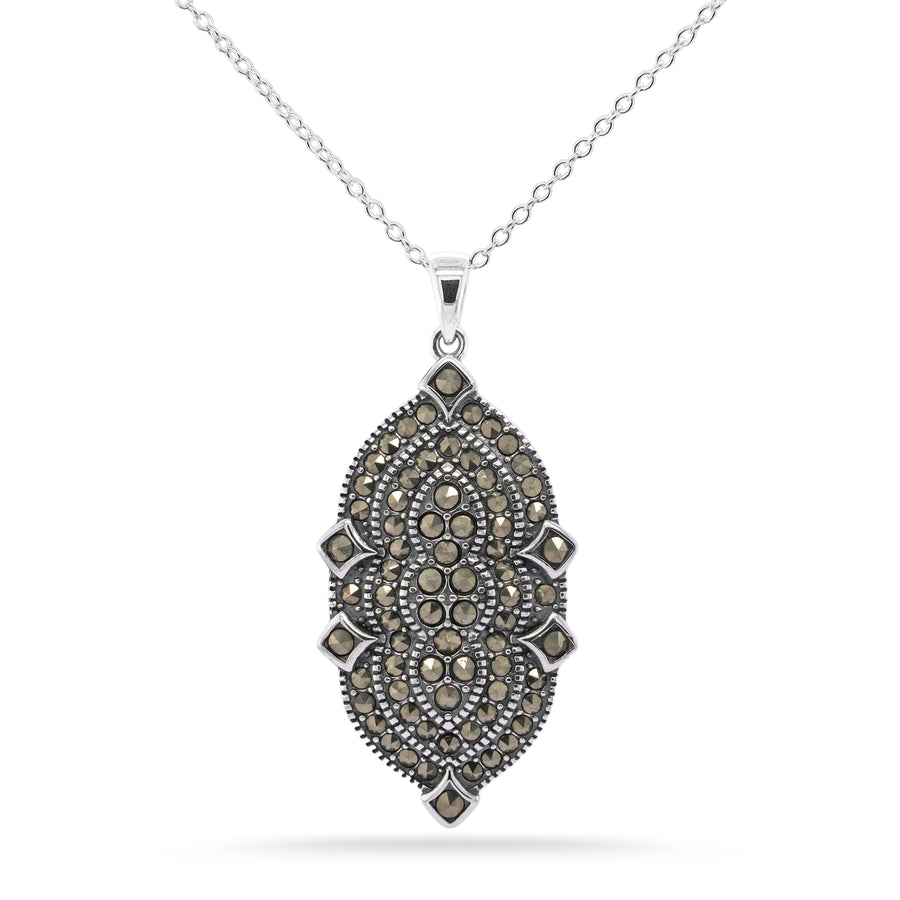 2.07 Cts Marcasite Pendant in 925