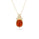 5.12 Cts Spessartite and White Diamond Pendant in 14K Yellow Gold