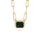 7.00 Cts LBT Colored Doublet Quartz Necklace in Brass