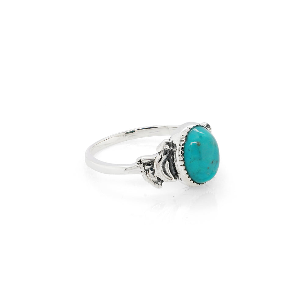 1.50 Cts Turquoise Ring in 925