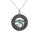 1.00 Cts Turquoise Eye of Horus Pendant in 925