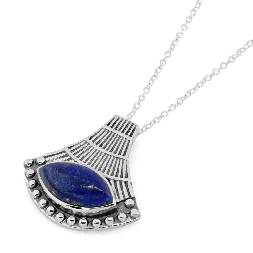 5.00 Cts Lapis Lazuli Pendant in 925