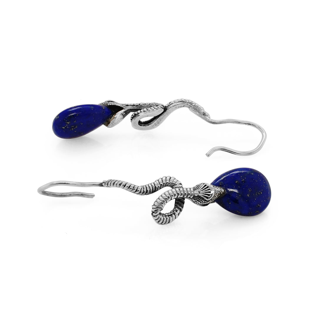 5.00 Cts Lapis Lazuli Earring in 925