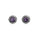 1.20 Cts Amethyst Stud Earring in Oxidized 925 Silver