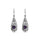 2.60 Cts Amethyst Dangle Earring in Oxidized 925 Silver