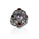 4.25 Cts Amethyst and Garnet Statement Ring in Two Tone 925 Silver