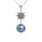 4.00 Cts Pearl Drop Pendant in Oxidized 925 Silver