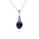 3.00 Cts Mystic Topaz Drop Pendant in Oxidized 925 Silver