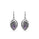 1.30 Cts Amethyst Dangle Earring in Oxidized 925 Silver