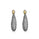 Dangle Earring in Two Tone 925 Silver