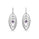 0.60 Cts Amethyst Dangle Earring in Oxidized 925 Silver