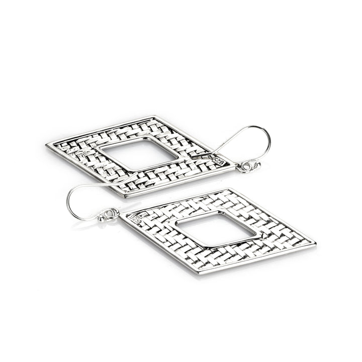 Dangle Earring in Oxidized 925 Silver