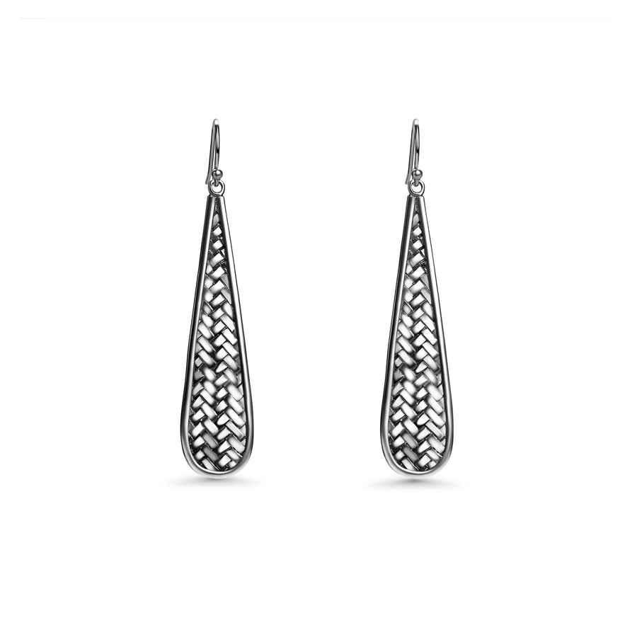 Dangle Earring in Oxidized 925 Silver