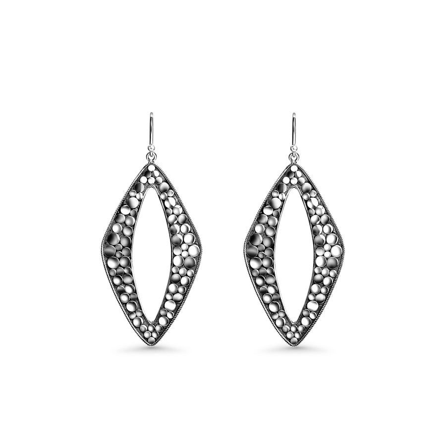 Marquise Elegance Dangle Earring in Oxidized 925 Silver