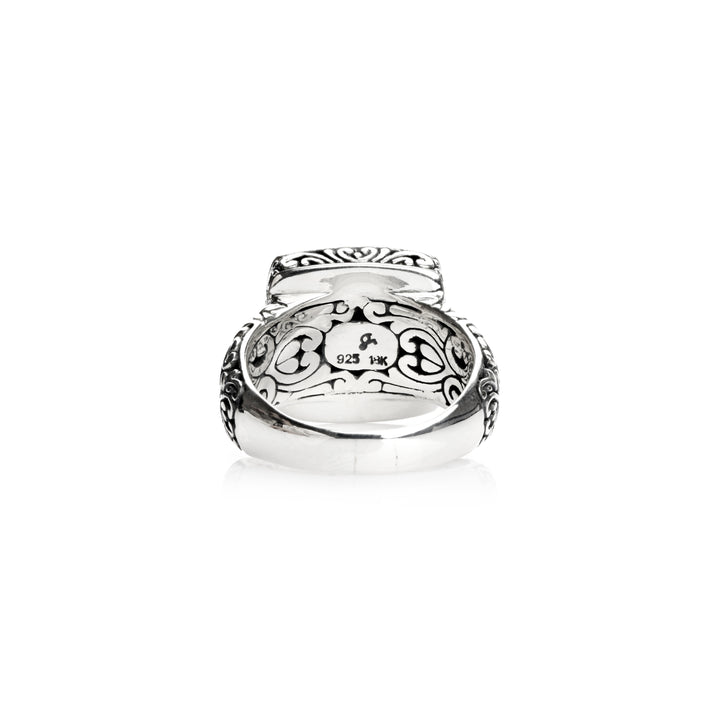 Statement Ring in Two Tone 925 Silver