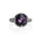 4.00 Cts Amethyst Solitaire Ring in Two Tone 925 Silver