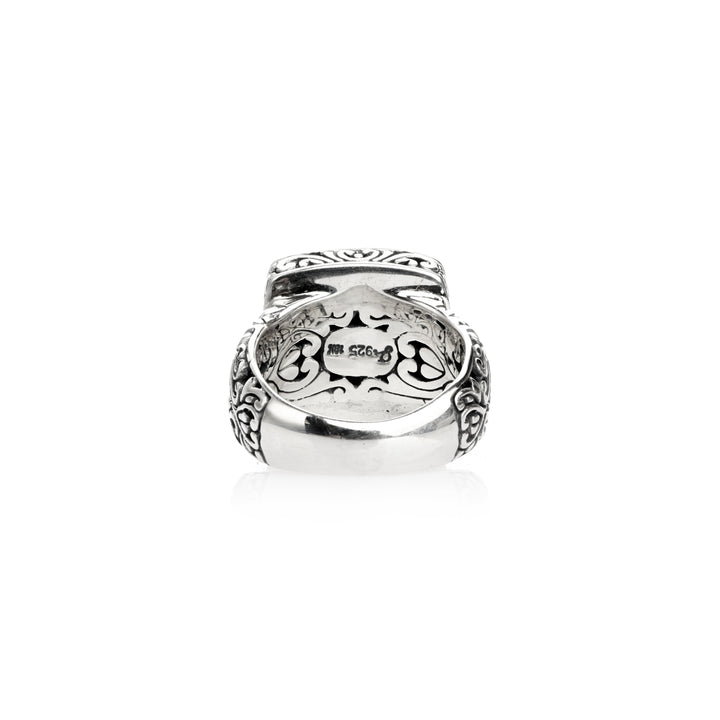 Statement Ring in Two Tone 925 Silver