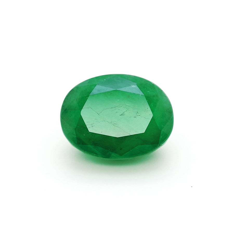7.47 Cts Emerald 13X10 MM Oval Gemstone