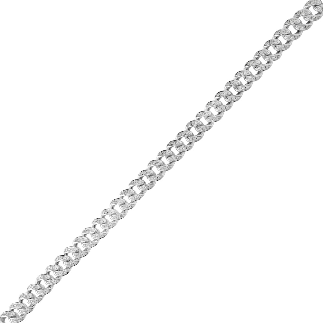 2.98 Cts CZ Bracelet in White Rhodium Plated 925 Sterling Silver