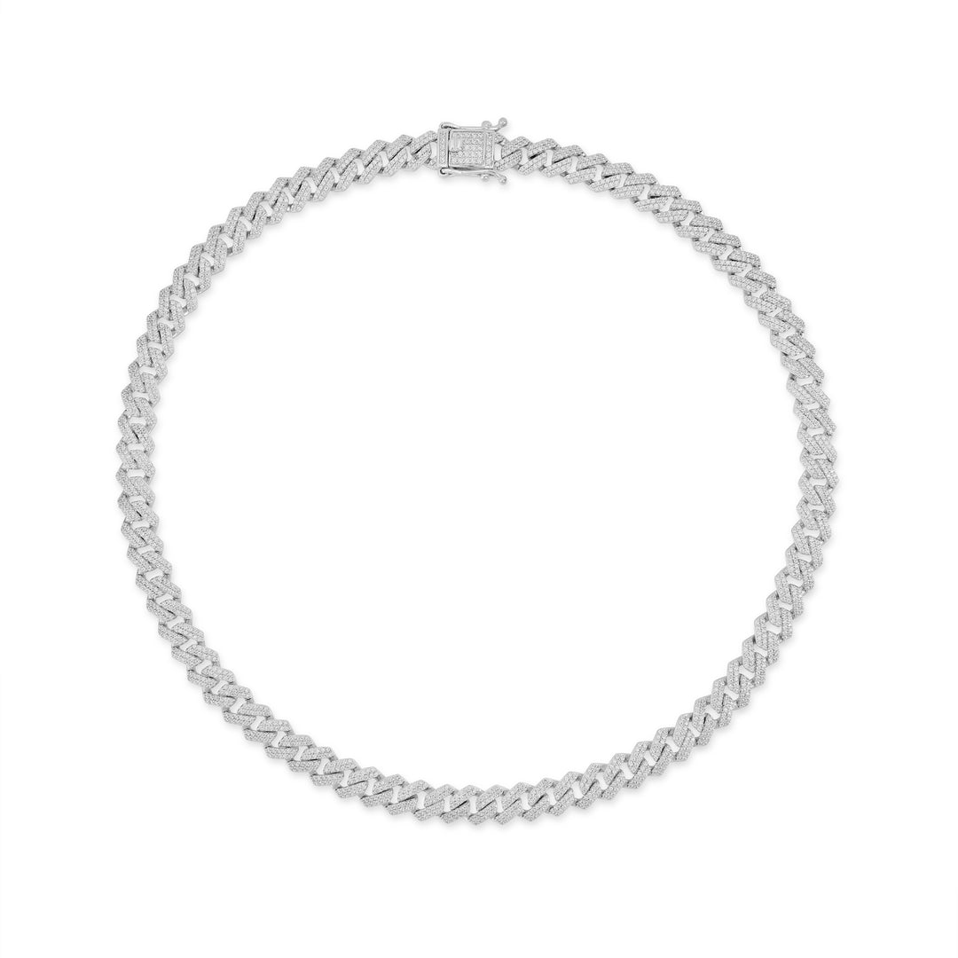 7.14 Cts CZ Bracelet in White Rhodium Plated 925 Sterling Silver