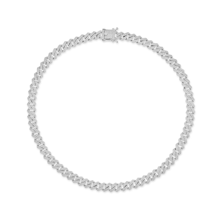 7.14 Cts CZ Bracelet in White Rhodium Plated 925 Sterling Silver