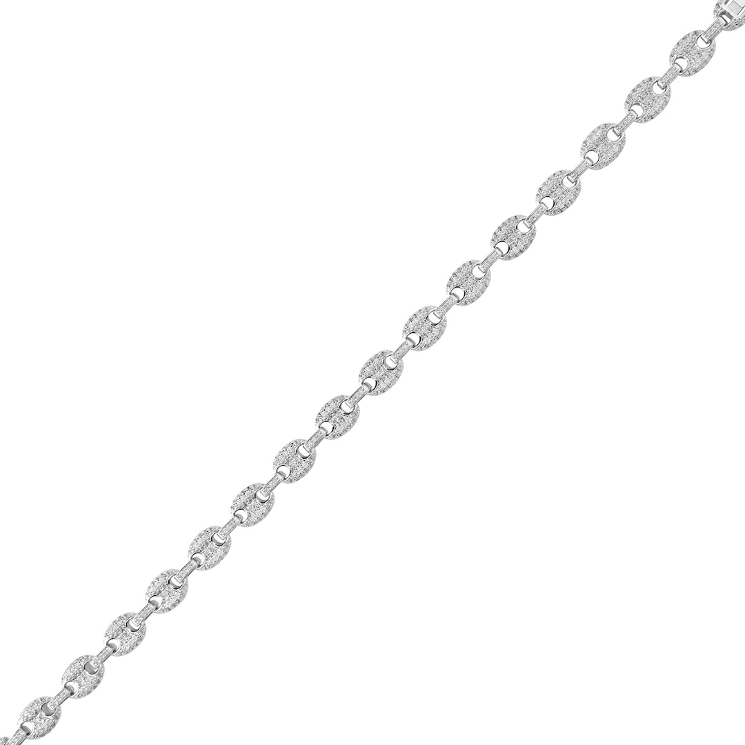 6.89 Cts CZ Bracelet in White Rhodium Plated 925 Sterling Silver