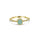 0.67 Cts Paraiba Tourmaline and White Diamond Ring in 14K Yellow Gold