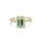 1.15 Cts Paraiba Tourmaline and White Diamond Ring in 14K Yellow Gold
