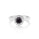 1.05 Cts Black Diamond Solitaire Ring in 925 Sterling Silver