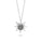 1.08 Cts Black Diamond Solitaire Pendant in 925 Sterling Silver