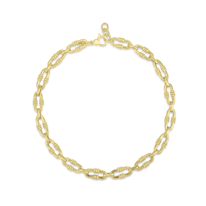 Italian Necklace in Yellow Gold Plated 925 Sterling Silver