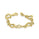 Italian Bracelet 7 Inch in Yellow Gold Plated 925 Sterling Silver