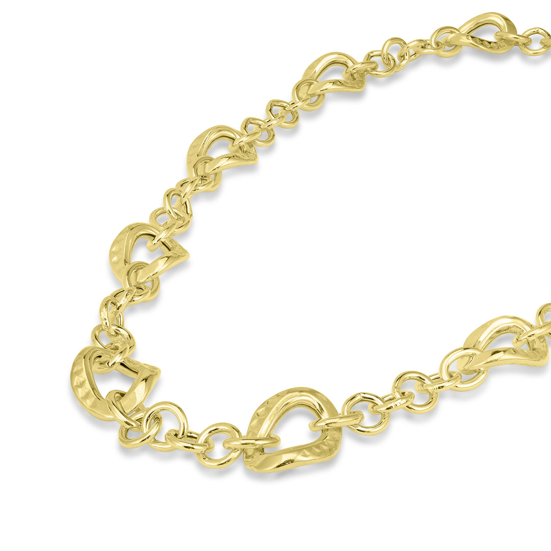 Italian Necklace in Yellow Gold Plated 925 Sterling Silver