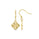 Yellow Gold Plated CLOVER Earring in 925 Sterling Silver