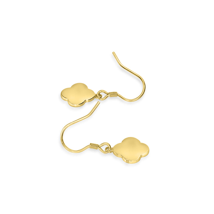 Yellow Gold Plated Dangle Earring in 925 Sterling Silver