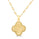 Yellow Gold Plated CLOVER Pendant in 925 Sterling Silver